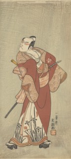 The Actor Matsumoto Koshiro 3rd in an Unidentified Role, ca. 1769. Creator: Ippitsusai Buncho.