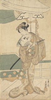 The Actor Ichikawa Uzayemon IX 1724-1785 in a Female Role. Creator: Ippitsusai Buncho.