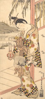 Young Lady in Summer Attire, ca. 1748., ca. 1748. Creator: Ishikawa Toyonobu.