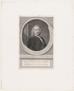 Jonas Witsen, Burgemeester der Stad Amsterdam, ca. 1749. Creator: Jacobus Houbraken.