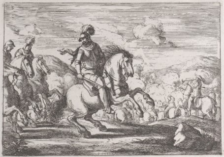 Plate 3: the charge is ordered, 1635-60. Creator: Jacques Courtois.