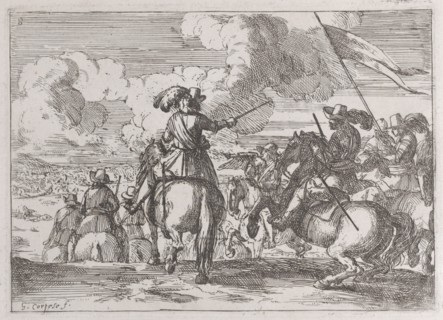 Plate 8: the march to the battlefield, 1635-60. Creator: Jacques Courtois.