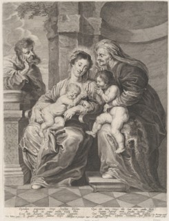 The Holy Family with Saint Elizabeth and the infant Saint John the Baptist, ca. 1640-53. Creators: Jan Witdoeck, Peter Paul Rubens.