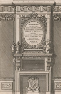 Miscellany of 17th-century Ornament Print Series: Examples of Antique Chimneypieces, Cabin..., 1786. Creator: Jan Barend Elwe.