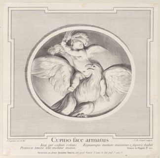 Cupid Astride an Eagle, 1715-96. Creator: Jean-Etienne Liotard.