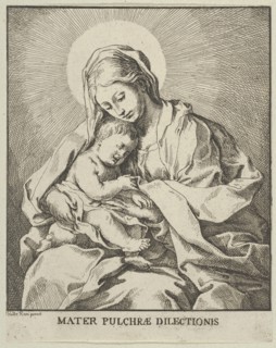 The Virgin holding the infant Christ, after Reni, ca. 1720-70. Creator: Johann Christoph Winkler.