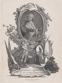 Portrait of Gideon a Laudohn, Nobbleman of Livonia (Latvia), ca. 1740-1760., Creator: Johann Esaias Nilson.