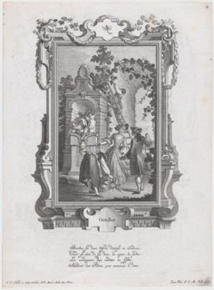 October. From a Series of Twelve Months of the Year, ca. 1766. Creator: Johann Esaias Nilson.