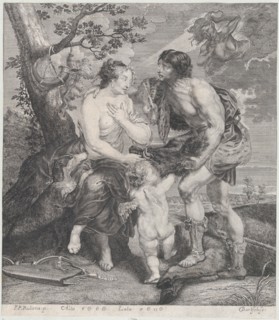 Atalanta and Meleager, ca. 1670-90. Creator: Johann Gottfried Bartsch.