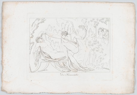 Der Kronenräuber (Claudio Murders His Brother, King Hamlet, By Pouring Poison into His Ear..., 1806. Creator: Johann Heinrich Lips.