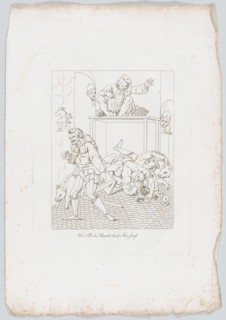 Wie Till die Schneider duch Saüe straft (How Till Eugenspiegel Punished the Tailors), 1806. Creator: Johann Heinrich Lips.