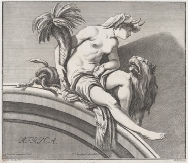 Africa, 1732. Creator: Johann Justin Preissler.