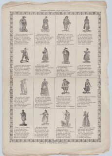 Allusive verses for masquerades, ca. 1860-70. Creator: Julian Mariana.
