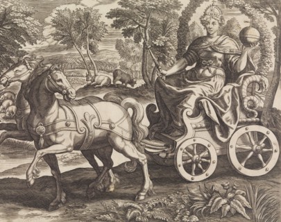 Europa from The Four Continents, 16th century. Creator: Julius Goltzius.