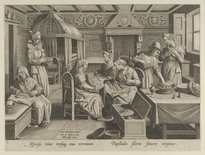 The Incubation of the Silkworm Eggs, Plate 3 from "The Introduction of the Silkworm" [..., ca. 1595. Creator: Karel van Mallery.