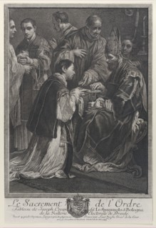Ordination, from "The Seven Sacraments", 1765. Creator: Lorenzo Zucchi.