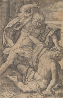 Cain Killing Abel, 1524. Creator: Lucas van Leyden.