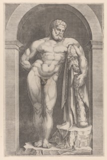 Farnese Hercules, 1552-88. Creator: Mario Cartaro.