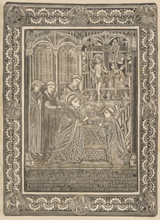 The Mass of Saint Gregory, late 15th century. Creator: The Master of the Mountainlike Clouds and The Master of the Church Fathers' Border.