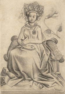 The Queen of Flowers, ca. 1435-40. Creator: Master of the Playing Cards.