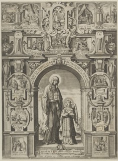 Sancta Francisca de Pontainis Dicta Romana, 1608. Creator: Matthaeus Greuter.