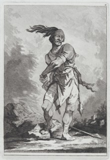 Standing Soldier Drawing his Sword, 1764. Creator: Matthias Pfenninger.