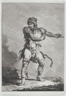 Savage Soldier Holding a Sword, 1764. Creator: Matthias Pfenninger.