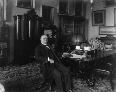 President William McKinley at the White House, Monday, Nov. 27, 1900. Creator: Levin Handy.