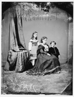 Mrs. John A. Logan and children, between 1860 and 1875. Creator: Unknown.
