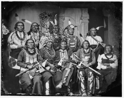 Indians group, between 1865 and 1880. Creator: Unknown.