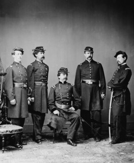 General Daniel Edgar Sickles & staff, between 1855 and 1865. Creator: Unknown.