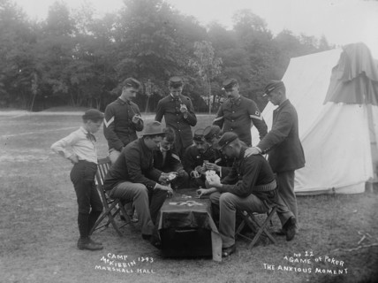 A game of poker - the anxious moment, 1893. Creator: Unknown.