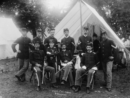 Capt. Columbus & friends, 1893. Creator: Unknown.