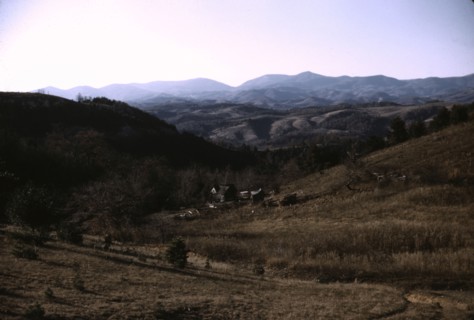 A mountain farm along the Skyline Drive in Virginia, ca. 1940. Creator: Jack Delano.