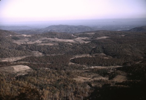 View in the mountains along the Skyline Drive, Va., ca. 1940. Creator: Jack Delano.