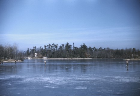 Skating, vicinity of Brockton, Mass., 1940. Creator: Jack Delano.
