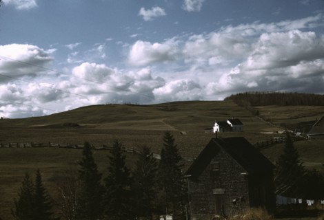 Farms in the vicinity of Caribou, Aroostook County, Maine., 1940. Creator: Jack Delano.