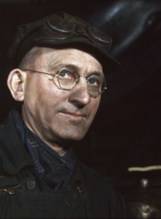 James Lynch, a roundhouse worker, C & NW RR, Proviso yard, 1942. Creator: Jack Delano.