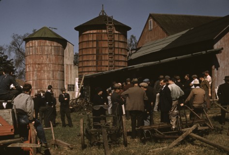 Farm auction, Derby, Conn., 1940. Creator: Jack Delano.
