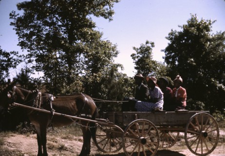 Going to town on Saturday afternoon, Greene County, Georgia, 1941. Creator: Jack Delano.
