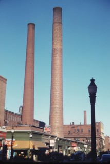 Lowell, Mass., street, 1941. Creator: Jack Delano.