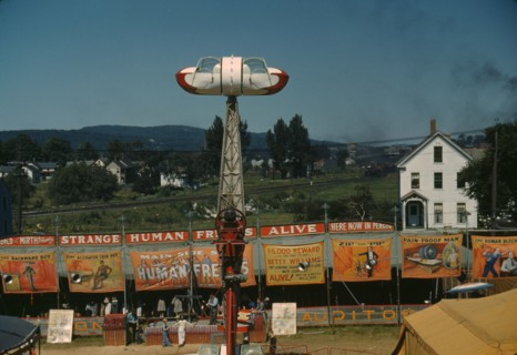 At the Vermont state fair, Rutland, 1941. Creator: Jack Delano.