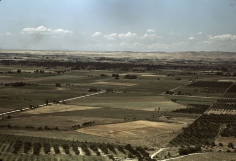Cherry orchards and farming land, Emmett, Idaho, 1941. Creator: Russell Lee.