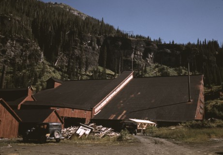 Detail of the mill at the Camp Bird Mine, Ouray County, Colorado, 1940. Creator: Russell Lee.