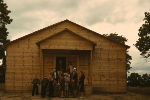 Church, Pie Town, New Mexico, 1940. Creator: Russell Lee.