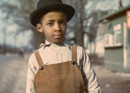 Negro boy near Cincinnati, Ohio, 1942 or 1943. Creator: John Vachon.