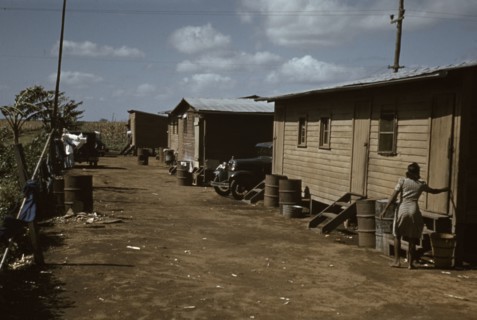 Houses which have been condemned by the Board of Health..., Belle Glade, Fla., 1941. Creator: Marion Post Wolcott.