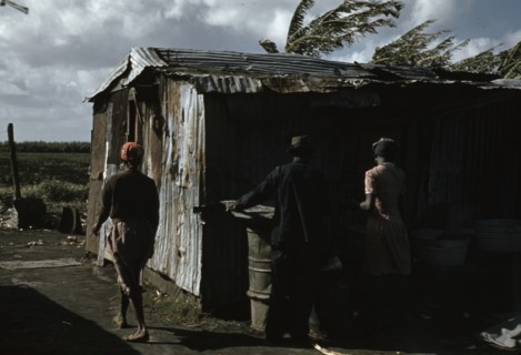 Negro migratory workers and one shack, Belle Glade, Fla., 1941. Creator: Marion Post Wolcott.