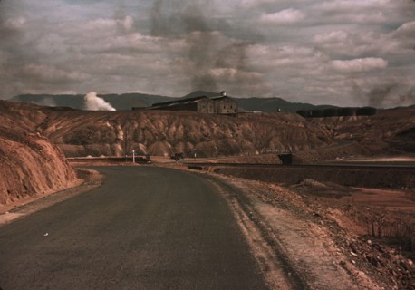 A train bringing copper ore out of the mine, Ducktown, Tenn. , 1940. Creator: Marion Post Wolcott.