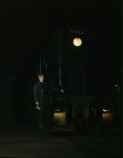 Illinois Central R.R., Chicago, Illinois, 1943. Creator: Jack Delano.